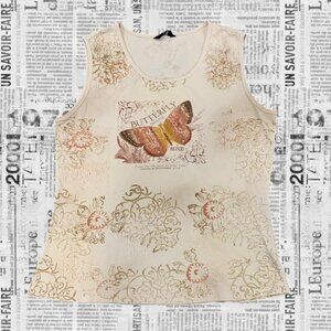 Women's Y2K Butterfly Graphic Tank